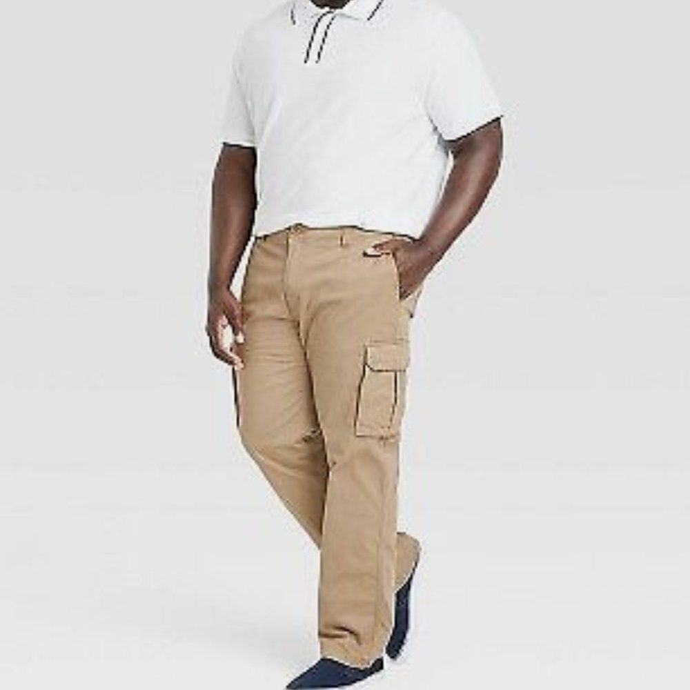 Relaxed Fit Straight Cargo Pants 40W nwt